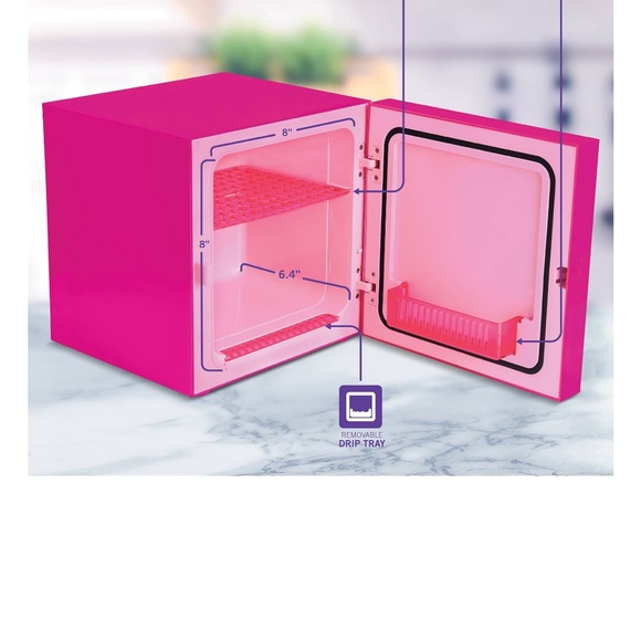 Barbie Hot Pink Mini Fridge - Picture 4 of 7